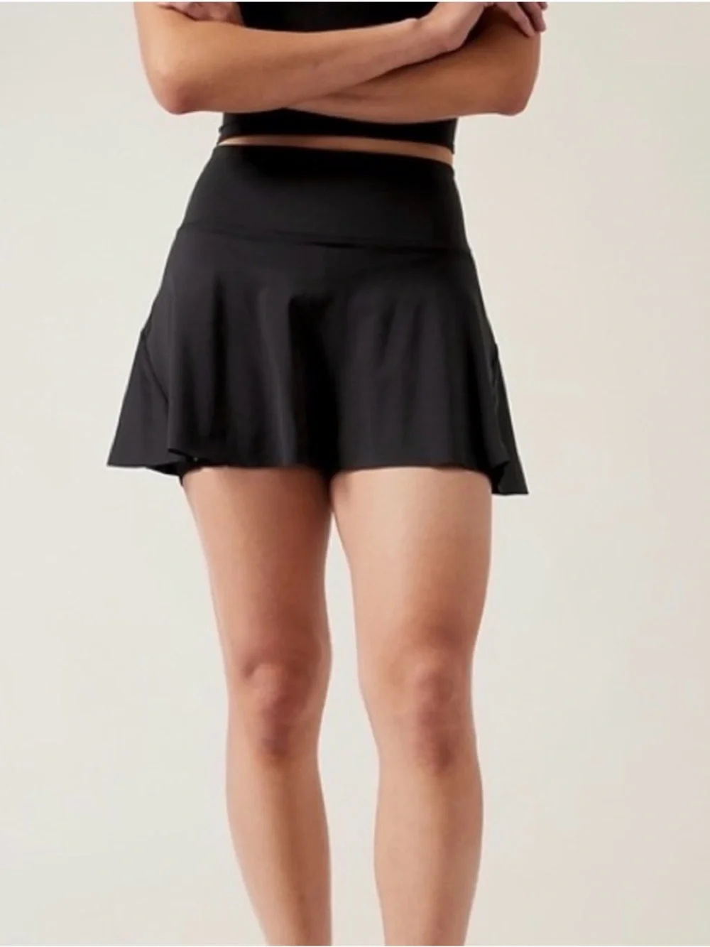 Athleta Ace Tennis Skort Athleta Black Active Skort Black Athletic skirt